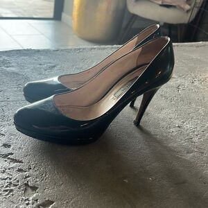 Prada patent pump